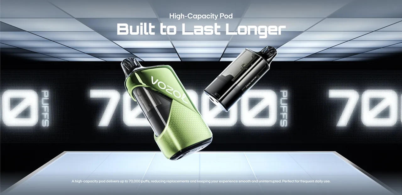 VOZOL Rave Swap 70K high-capacity replaceable pod